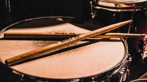 Drum Sticks on a Drum